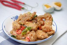 Ayam krispi salteg egg