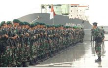 Pasukan TNI AD yang diturunkan untuk menjaga situasi di Papua. Foto: int 