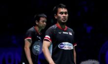 Pasangan ganda putra Indonesia Akhsan/Hendra sukses mengunci gelar juara All England 2019. Foto: int 