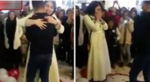 Proses lamaran romantis di Iran, yang berbuntut dengan ditahannya sepasang calon pengatin. Foto: int 
