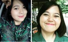 Tentara cantik dengan senyum manis (foto/instagram) 