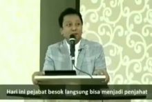 Video Ketum PPP Romahurmuziy bahas bedanya penjahat dan pejabat (foto/instagram) 
