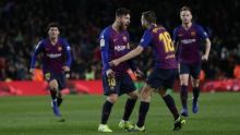 Barcelona akan bertandang di kandang Manchester United di Leg 1 Perempat Final (foto/int) 