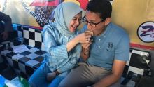 Sandiaga Uno dan istri Nur Asia. Foto: int 