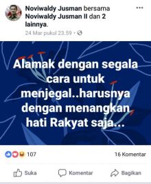 Foto (Facebook.Noviwaldy Jusman) 
