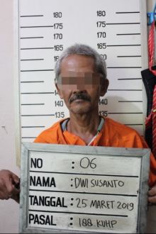  DS (65) ditetapkan sebagai tersangka/rgo