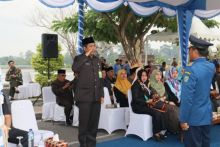 Sekda Siak saat menjadi Irup Peringatan HUT ke-100 Damkar/lin