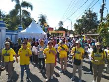 Putra-putri Pak Harto bersama warga Bantul