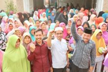  Bagus Santoso saat acara Sosialisasi Peraturan Daerah serta kegiatan Reses Ita Azmi Anggota DPRD Kabupaten Bengkalis di Desa Serai Wangi