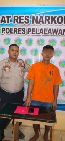Pelaku yang diamankan Polisi/ardi
