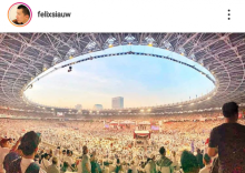 Ustaz Felix Siauw saat mengunggah foto masyarakat banjiri kampanye akbaf Prabowo-Sandi