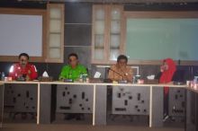  Bupati Indragiri Hilir (Inhil) HM Wardan, saat ekspos pendamping dengan TP4D Kejaksaan Negeri (Kejari) Inhil /ADV