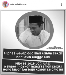 Unggahan Ustaz Abdul Somad soal fitnahan yang dialamatkan kepadanya