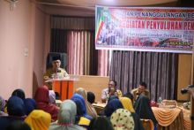 Budhi Yuwono saat membuka acara penyuluhan pencegahan bahaya kebakaran tahun 2019/lin