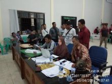 Suasana Pleno penghitungan surat suara Pemilu 2019/hari