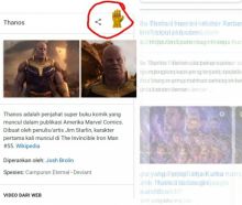 Kekuatan Thanos 'muncul' di Google (foto/int)