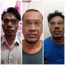 Anggota Opsnal Sat Reskrim Polres Inhil sudah berhasil membekuk pelaku pencurian /rgo