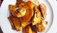 Ubi goreng karamel biji wijen hitam