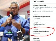 Netizen ramaikan tagar Situng KPU Rasa Quick Count (foto/int)