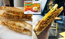 Sandwich yang terbuat dari mie instan asal Indonesia (Foto: detik.com)