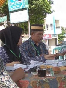 Almarhum Hazairin, ketua KPPS 029, Kelurahan Delima, Tampan,