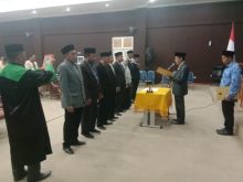 Pelantikan Pejabat eselon III dan IV PUPR Pelalawan/ardi