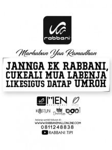 Promo Rabbani yang dihadirkan saat bulan puasa