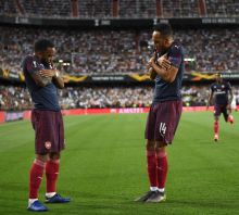 Aubameyang dan Lacazette kandaskan perlawanan Valencia (foto/int)