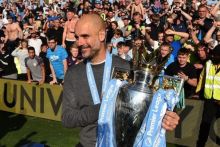 Pep Guardiola bawa sejarah untuk Man City, treble winner di liga domestik Inggris (foto/int)