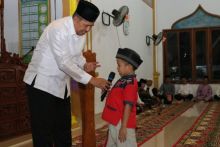 Bupati Siak H Alfedri saat safari Ramadhan di Kecamatan Sabak Auh/lin