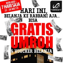 Promo Rabbani berhadiah umroh