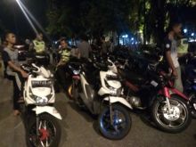 Beberapa motor berhasil diamankan Polantas Pekanbaru beberapa waktu lalu. (Dok)