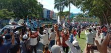Ratusan mahasiswa turut bergabung dalam aksi Gerakan Rakyat Berdaulat