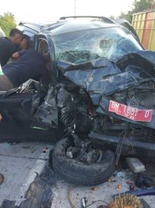 Kepala Bidang Penagihan dan Keberatan Bapenda, Kabupaten Bengkalis mengalami kecelakaan Lalulintas/hari