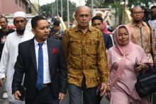 Kivlan Zein menjalani pemeriksaan sebagai tersangka dalam kasus dugaan makar di Bareskrim Polri. Foto: int 