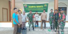 Babinsa Koramil 04/Kuindra Kodim 0314/Inhil melaksanakan karya bakti Gotong royong /rgo