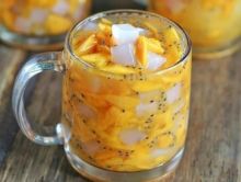 es mangga nata de coco dan selasih