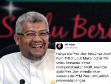 Kicauan Ketua Majelis Syuro PBB, MS Kaban Soal penetapan jenderal TNI tersangka dugaan makar