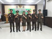 Kajari Bengkalis foto bersama usai sertijab Kasi Intel Kejari Bengkalis/hari