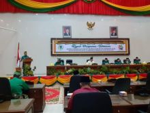 Bupati Inhil, HM Wardan memaparkan pencapaian Pemerintah Kabupaten Inhil dan resolusi daerah/ADV