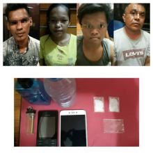 Empat Tersangka sabu diamankan Polisi/hari