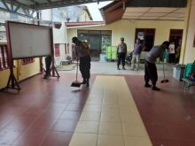 Goro membersihkan rumh ibadah sempena HUT Bhayangkara tahun 2019/hari