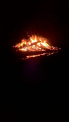 Satu Unit Rumah di Desa Temeran Bengkalis Ludes Terbakar/hari