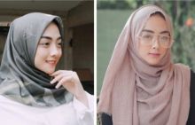 Pacar Rizky Febian unggah foto berhijab di medsos (foto/int)