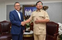 Prabowo bersama Ketua PAN Zulkifli Hasan (foto/int)