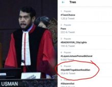 Warganet lambungkan tagar #AyoMKTegakkanKeadilan (foto/int)