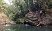 Salah satu pesona wisata di Desa Tanjung Belit, Kampar Kiri Hulu, Riau/int