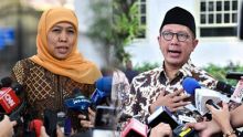 Gubernur Jatim Khofifah Indar Parawansa dan Menteri Agama Lukman Hakim Saifuddin. 