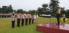 Kapolres Kuansing AKBP Muhammad Mustofa, Saat memimpin Apel Kenaikan Pangkat/zar