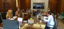 Bupati HM Wardan memimpin jajaran Pemerintah Kabupaten Inhil saat  audiensi dengan Kementerian Kesehatan/ADV